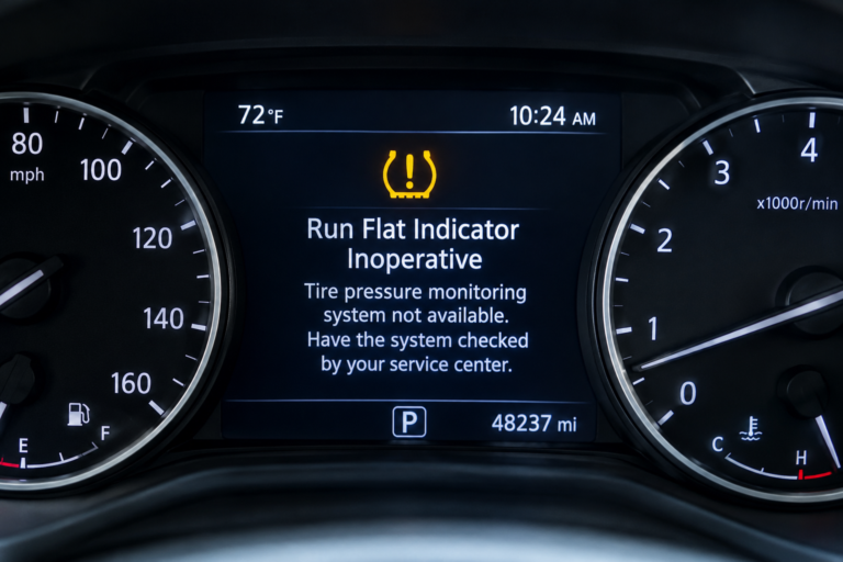 Run Flat Indicator Inoperative